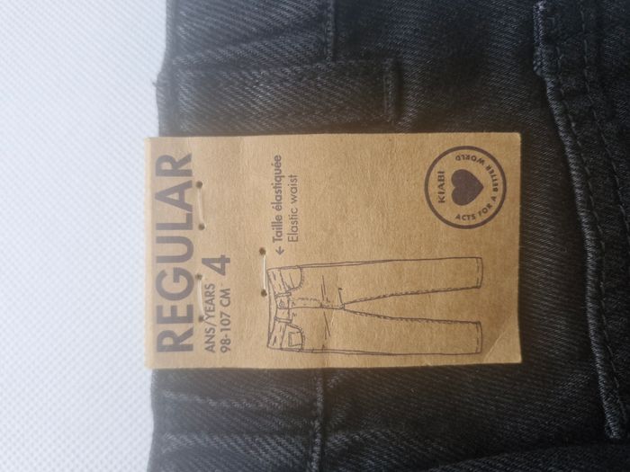 Jeans régular 4 ans Kiabi Noir - photo numéro 5