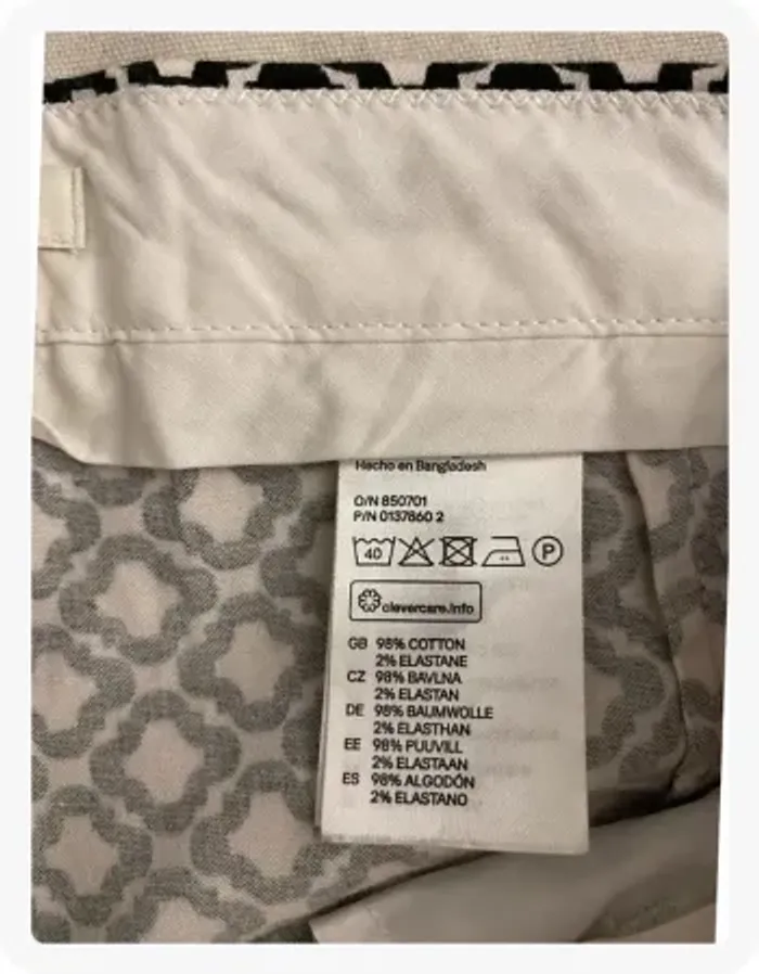 Pantalon imprimé noir et blanc H&M - photo numéro 7