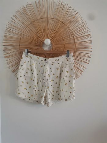 Short camaïeu citron 40