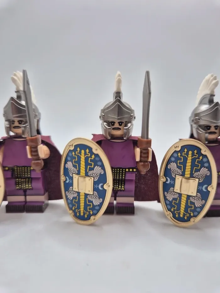 Figurines type lego 4 soldats légionnaires romains - photo numéro 2