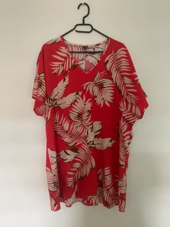 Robe rouge et beige SHEIN taille 48/XXL