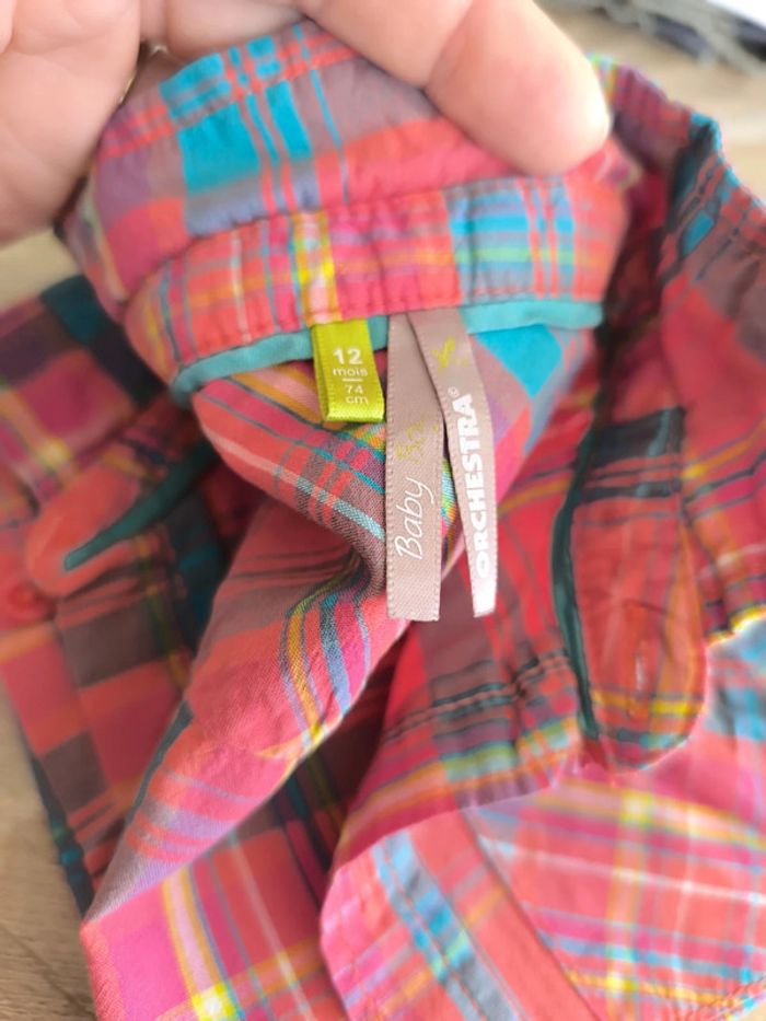 Chemise manches courtes garçon 12 mois - photo numéro 3