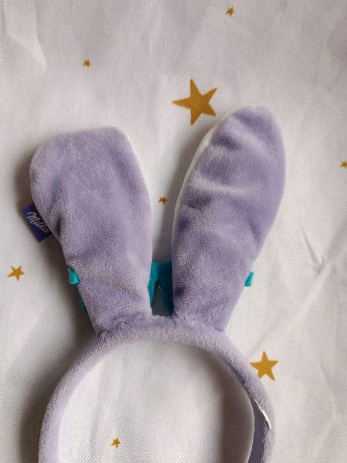 Serre tête headband oreille lapin bunnies Bunny rabbit violet parme purple milka lunette glasse - photo numéro 6