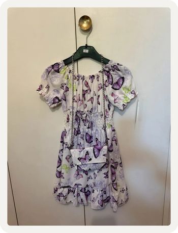 Robe à papillons violette