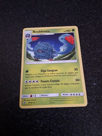 Bouldeneu carte Pokémon neuve