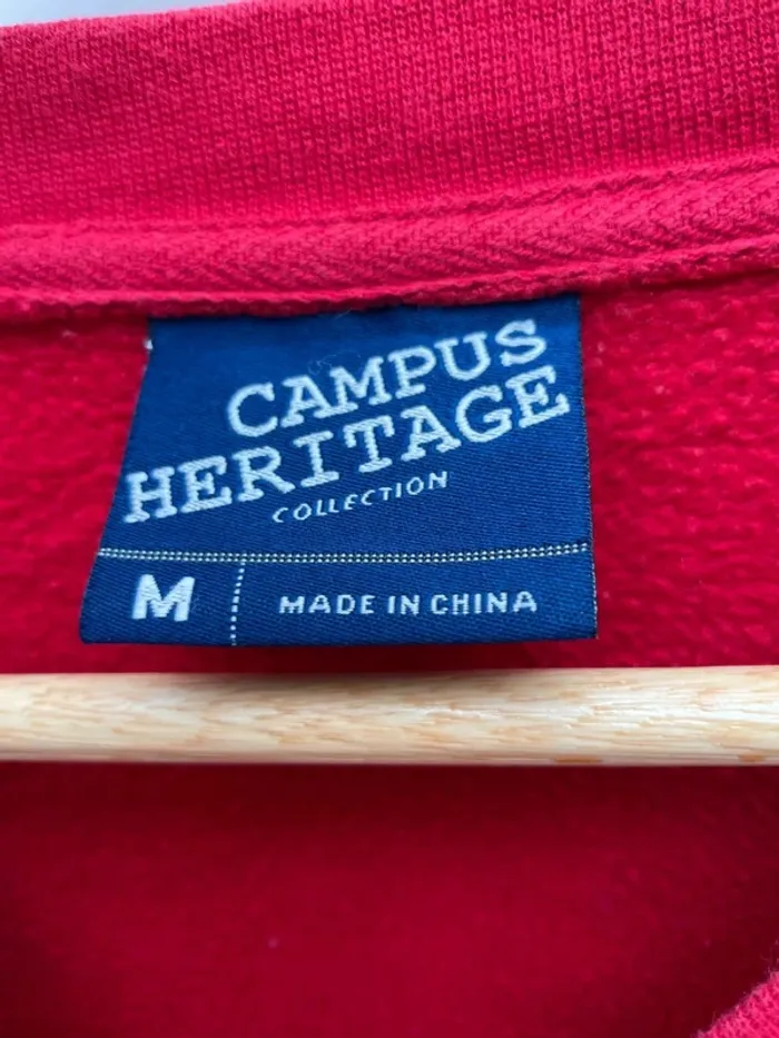 Campus Heritage Red Sweater NCAA Wisconsin Badgers Mens M - photo numéro 6