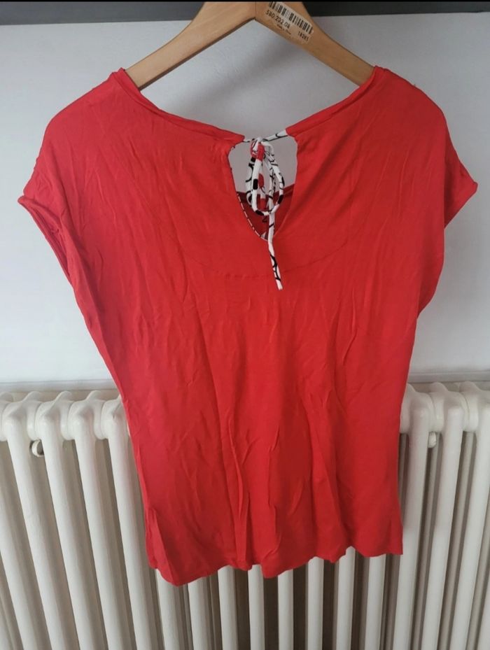 Tee-shirt manches courtes Rouge desigual - photo numéro 2