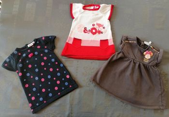 3 robes hivers manche courte 6 mous