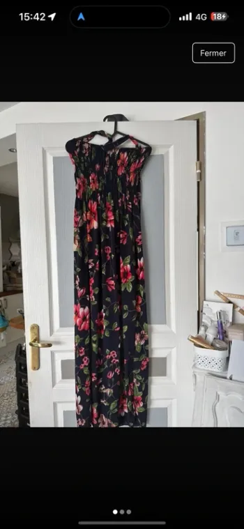 Jolie robe 👗 longue taille unique fleuri