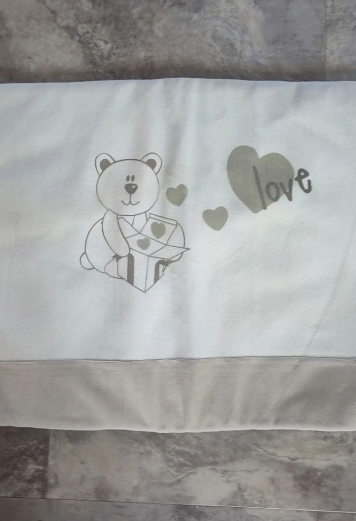 Tour de lit nounours beige 40*180 - photo numéro 2