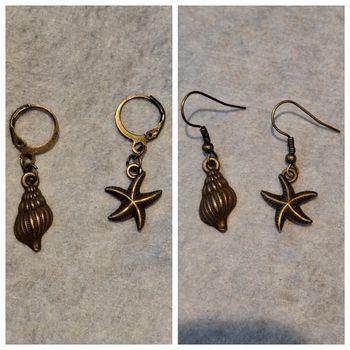 Boucles d'oreilles coquillages