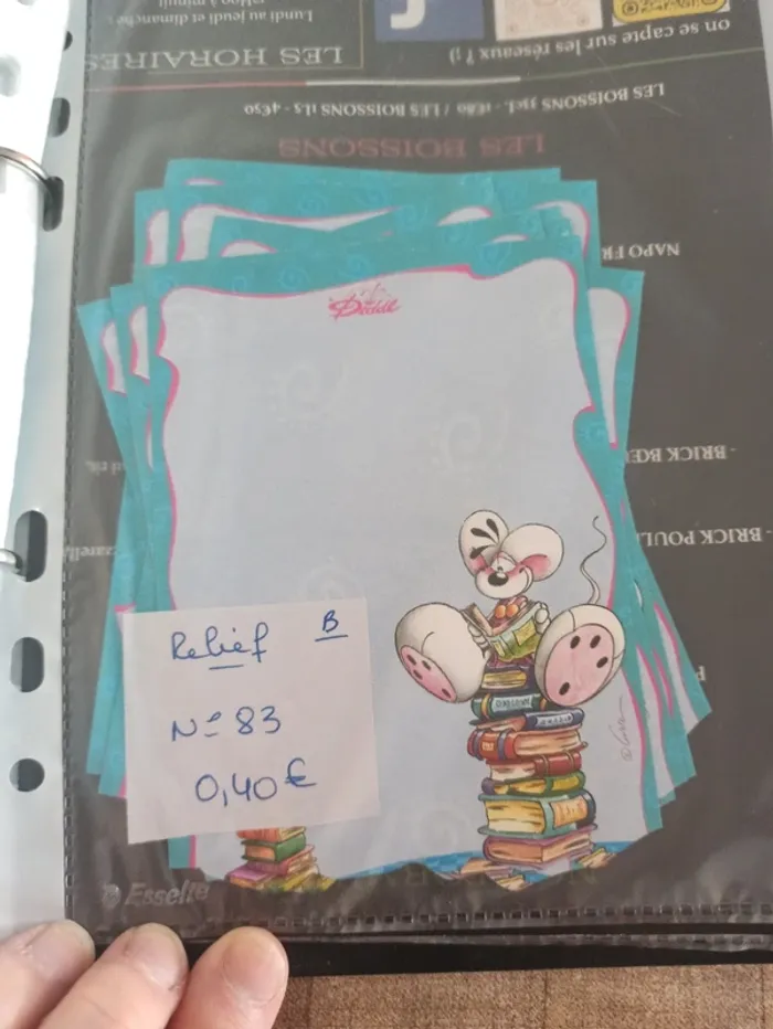 Feuille Diddl relief 83 0,40€