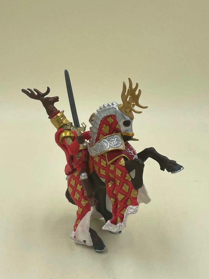 Figurines Papo guerrier médiéval cheval + chevalier - photo numéro 2