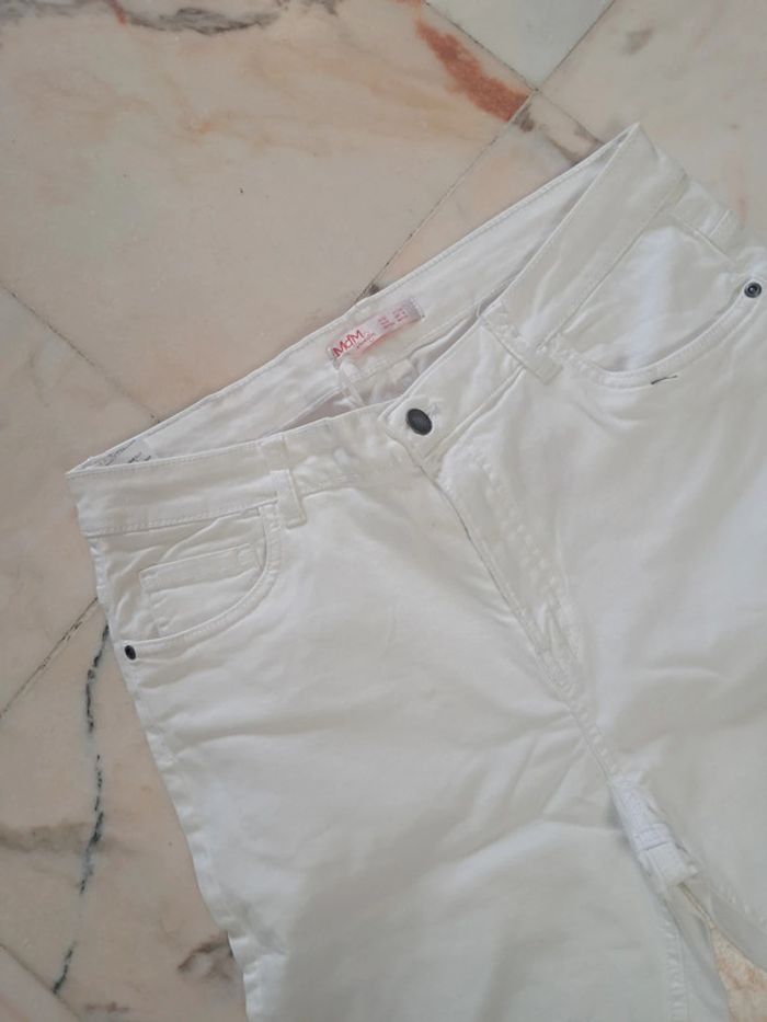 Md'M jean été blanc T.42 neuf - photo numéro 2
