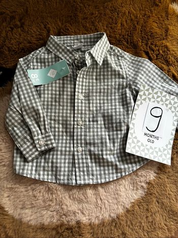 Chemise vichy verte TEX t.9m