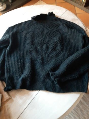 Pull laine noir