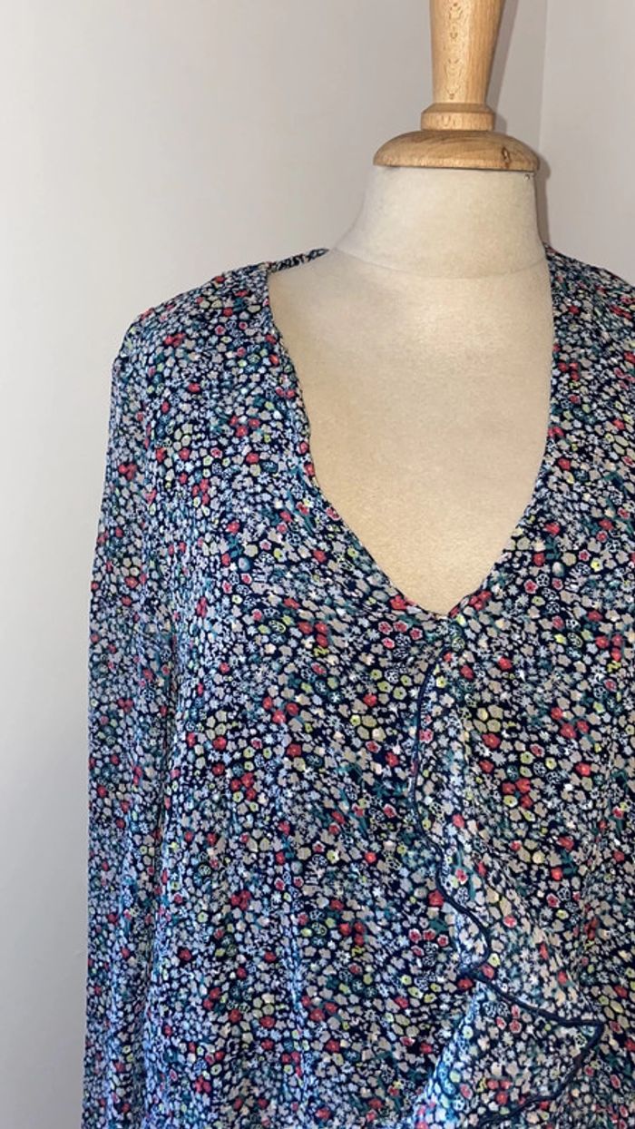 Robe à fleurs et volants Kiabi - taille 40 - photo numéro 2
