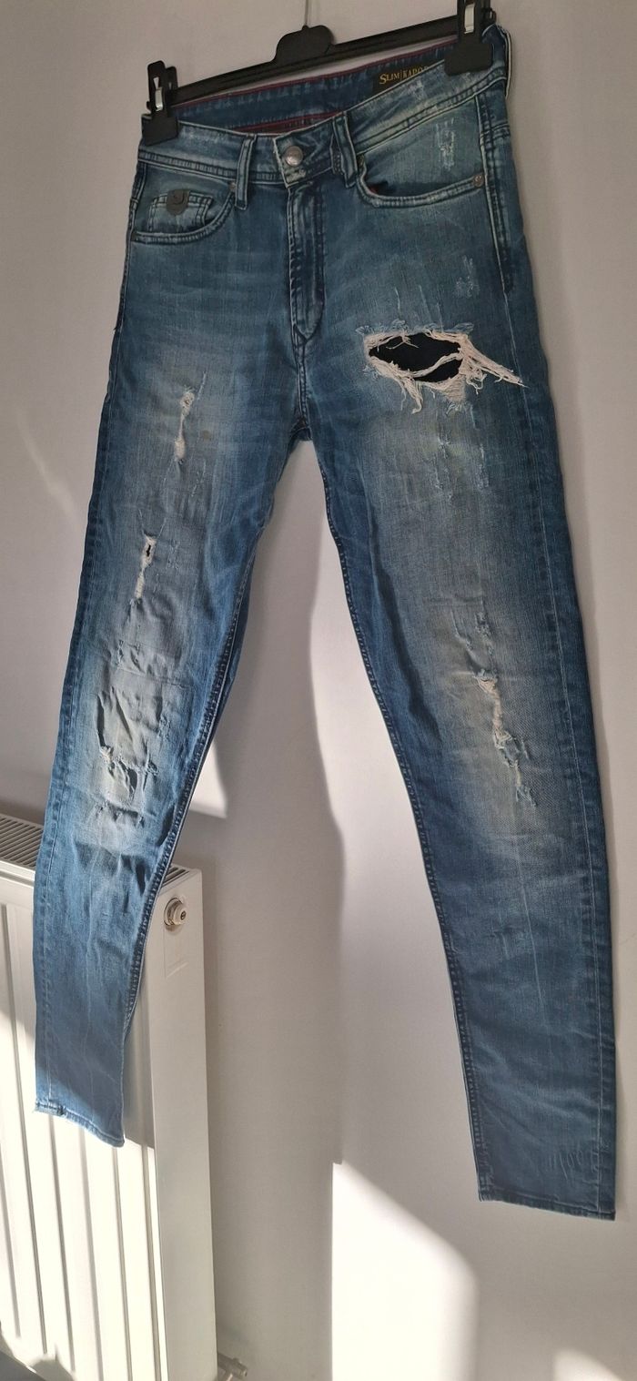 Jean Homme Kaporal Slim Taille 27/37 - Style Déchiré - Bon État⁸ - photo numéro 3