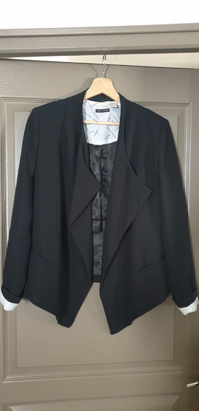 Blazer noir coupe asymétrique "LaRedoute"