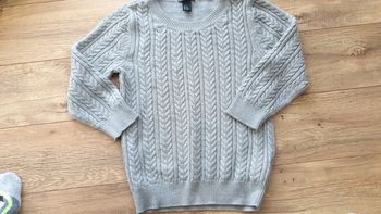 Pull H&M gris a cotes tXS