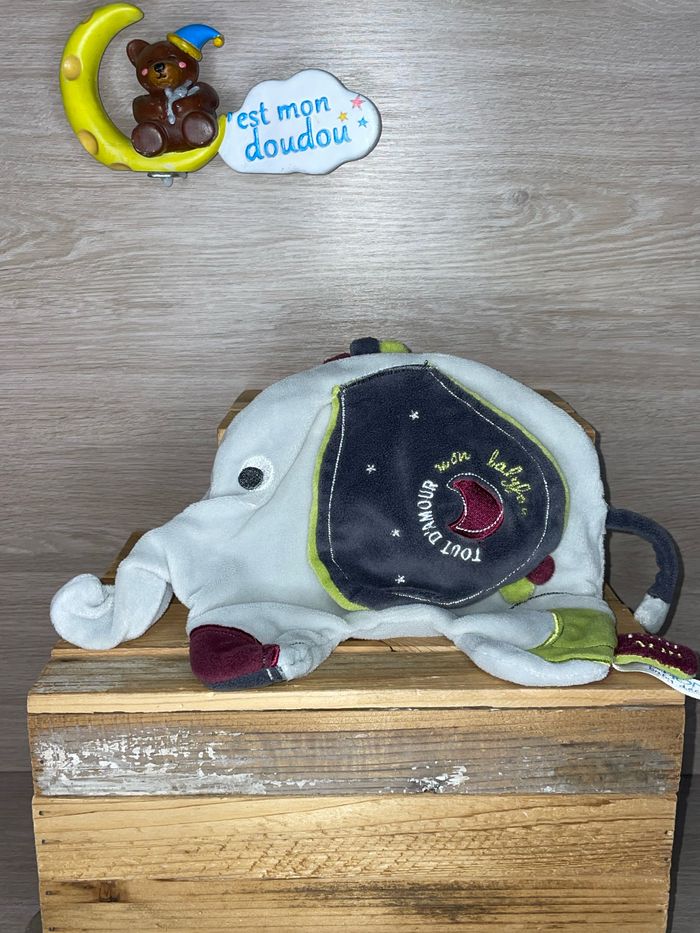 ST01 doudou éléphant 🐘 sauthon - photo numéro 2