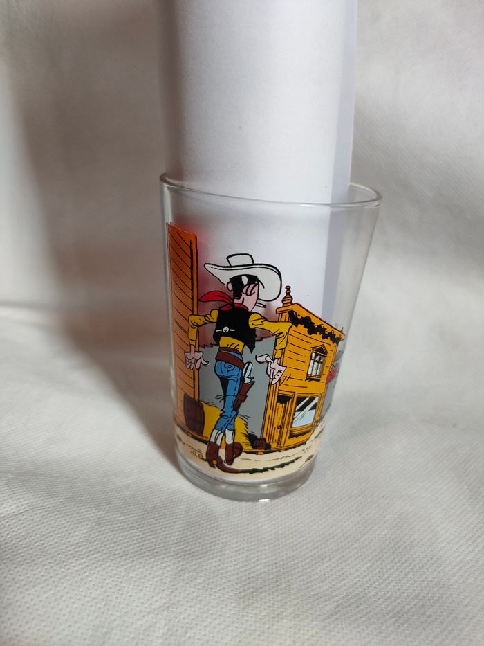 Verre lucky luke Dargaud 1972