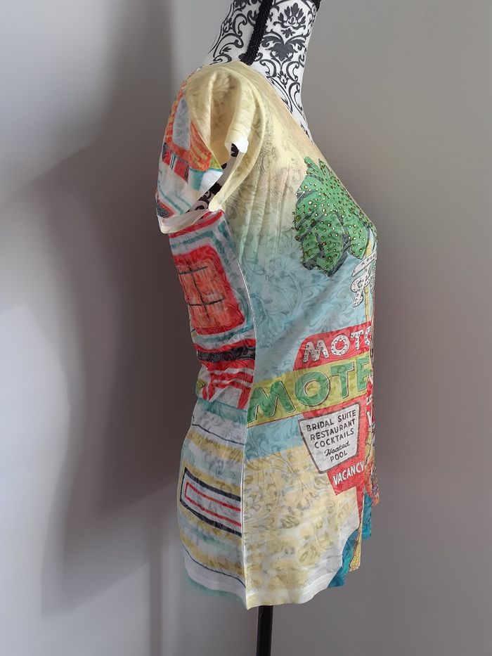 Tee-shirt lion jaune / Taille M - photo numéro 4