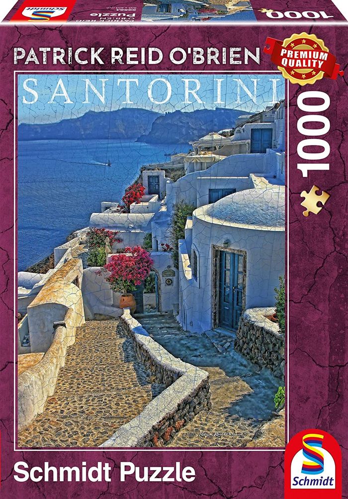 SCHMIDT SPIELE PUZZLE 1000 PATRICK REID O'BRIEN SANTORINI 59584