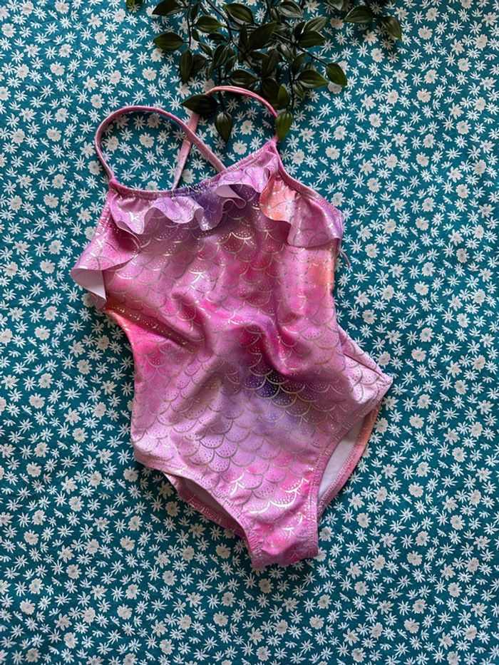 Maillot de bain sirène arc en ciel