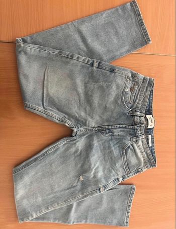 jean  mom bleu pour femme 