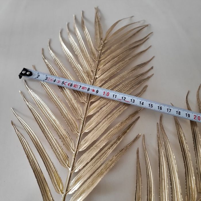 6 feuilles de palmiers  dorées - photo numéro 3