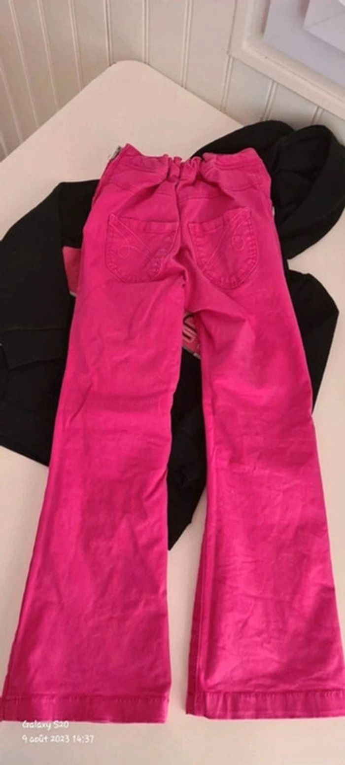 Pantalon évasé et veste zippée à capuche - photo numéro 2