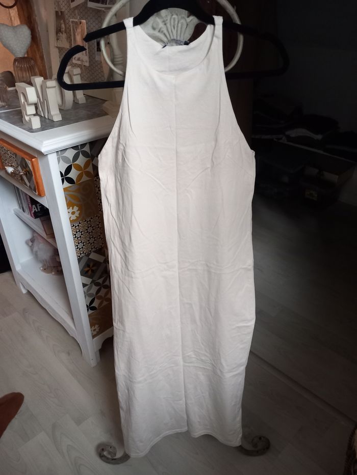 Longue robe matière sweat mi saison