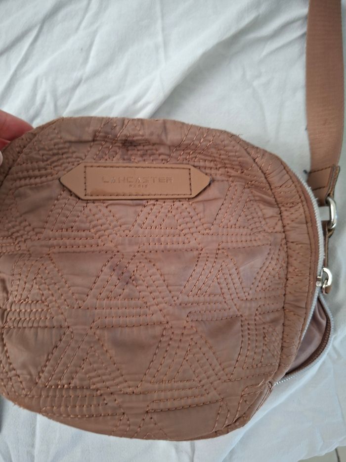Sac matelassé rond lancaster beige marron - photo numéro 2