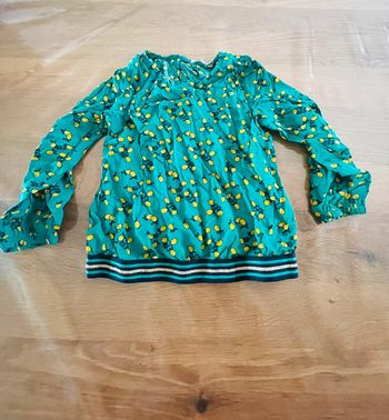Blouse verte citron 6 ans gemo