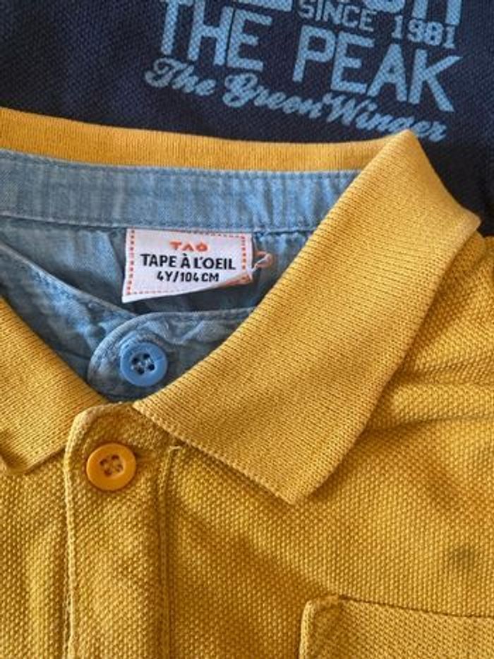 Lot de cinq polos à manches longues pour garçons en taille 4 ans - photo numéro 6