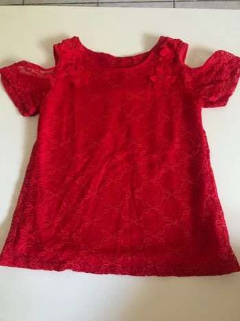 Tee shirt dentelle fille