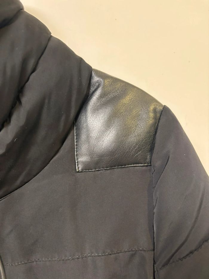 Superbe manteau doudoune neuf noir R Essentiel taille 38 - photo numéro 5