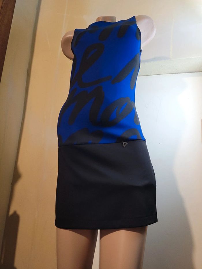 Très belle robe noir et bleu, rinascimento - photo numéro 3