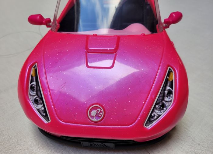 Barbie Voiture Cabriolet Rose pour poupée - photo numéro 4