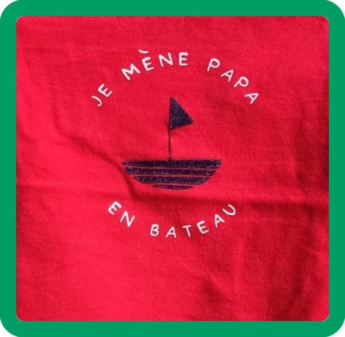 Tee shirt manche longue Rouge TAO 9 mois - photo numéro 4