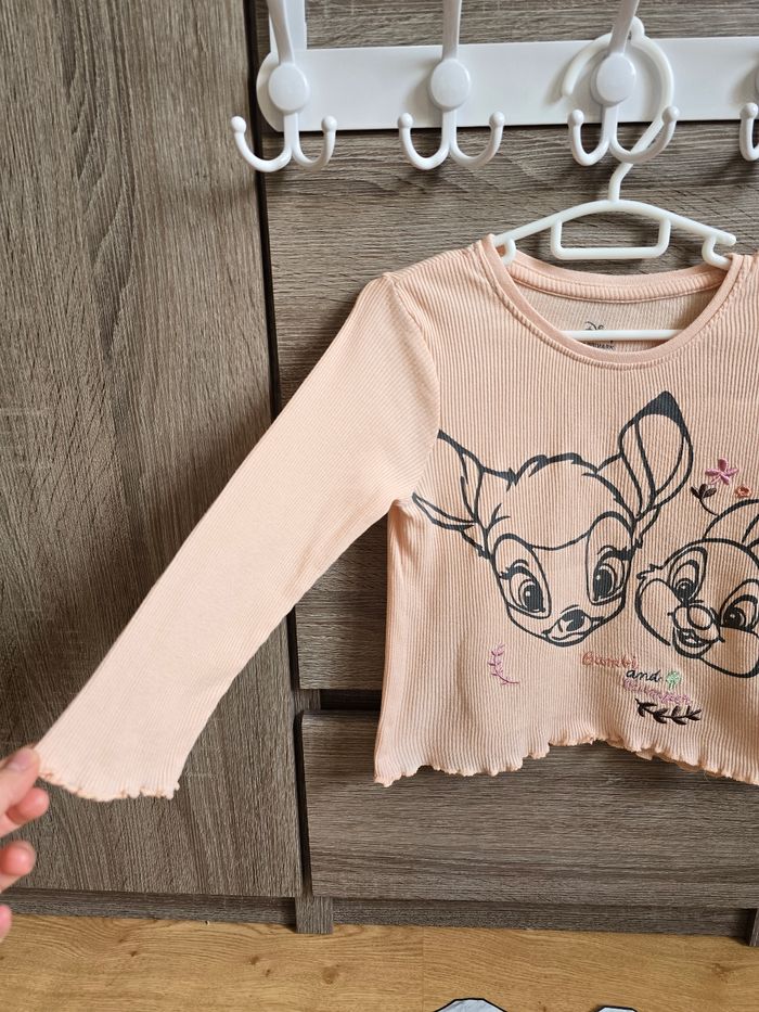Vêtement Bébé Fille - Lot de t-shirt Bambi - Disney - 12/18 mois 86 cm - photo numéro 3