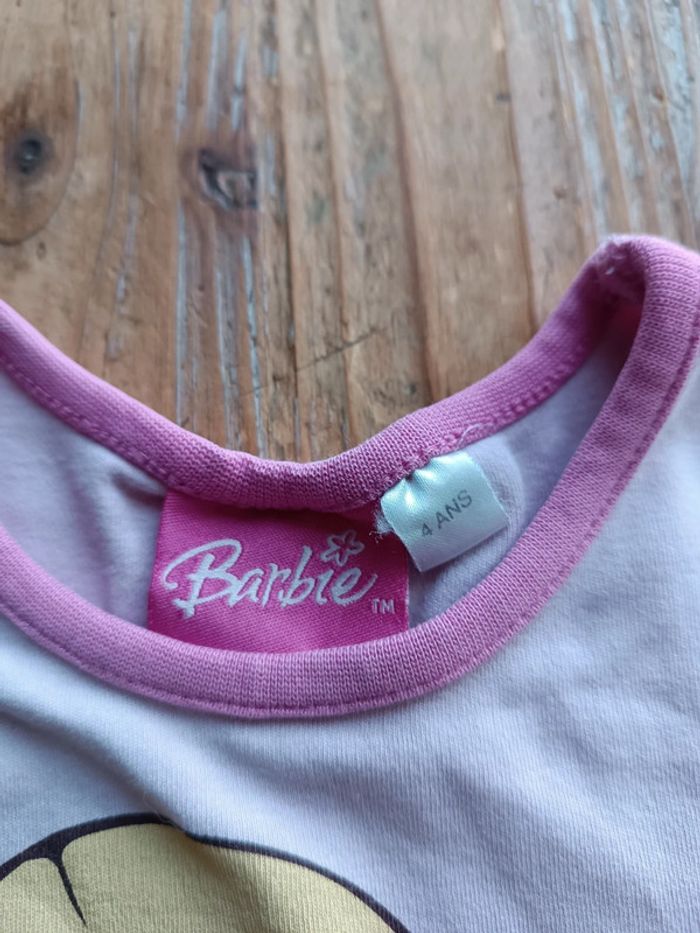 T-shirt Barbie 4 ans - photo numéro 5