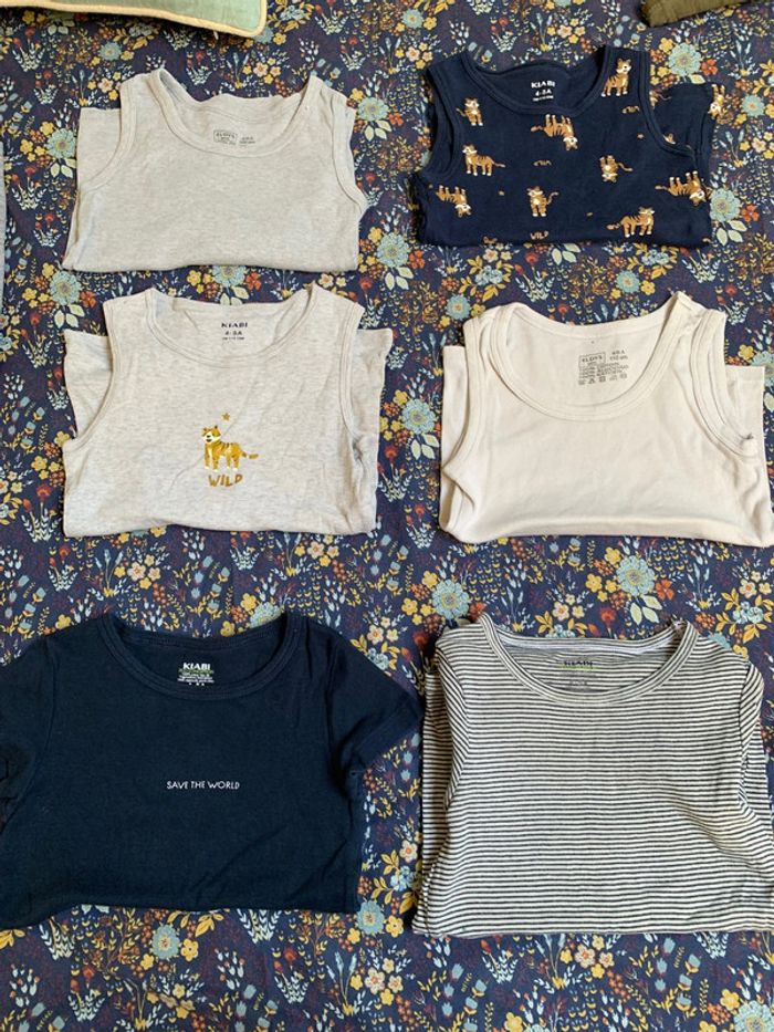 6 maillots de corps 5 ans / Kiabi