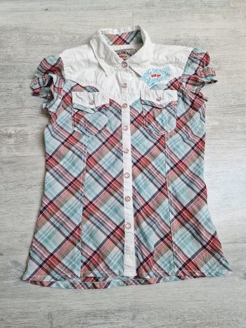 Chemise manches courtes à carreaux Kaporal XS