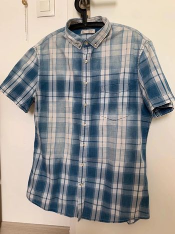 Chemisette MC carreaux style délavée Celio T.XL TBE