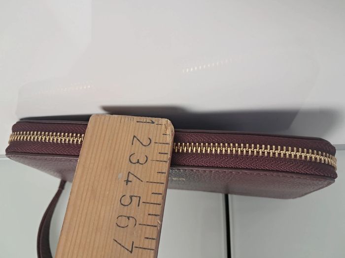 Lancaster portefeuille en cuir bordeau avec dragone neuf - photo numéro 9