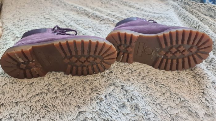 Boots Timberland cuir violet - photo numéro 2