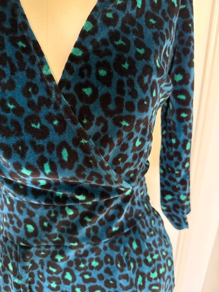 Robe en velours léopard King Louie Taille S - photo numéro 3