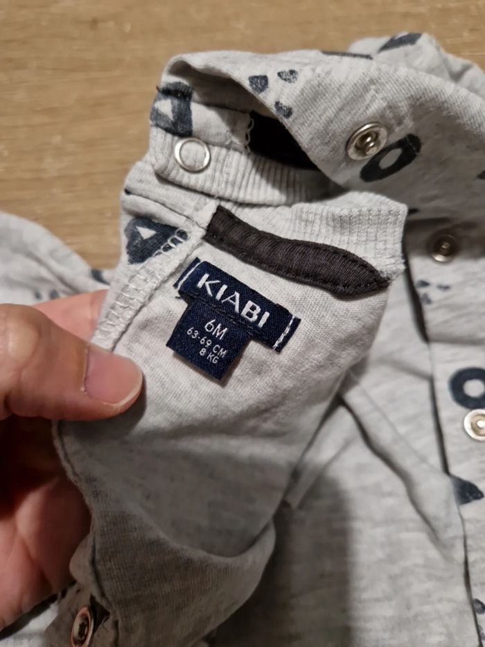 Lot de 5 tee shirt manche longue 6 mois - photo numéro 10